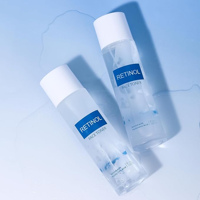 Face Toner for Women, Retinol Facial Toner, Hyaluronic Acid Skin Toner for Firming Skin, Moisturizing, Reduce Fine Lines, Oil Dry Sensitive Skin, 4.06fl.oz/120ml