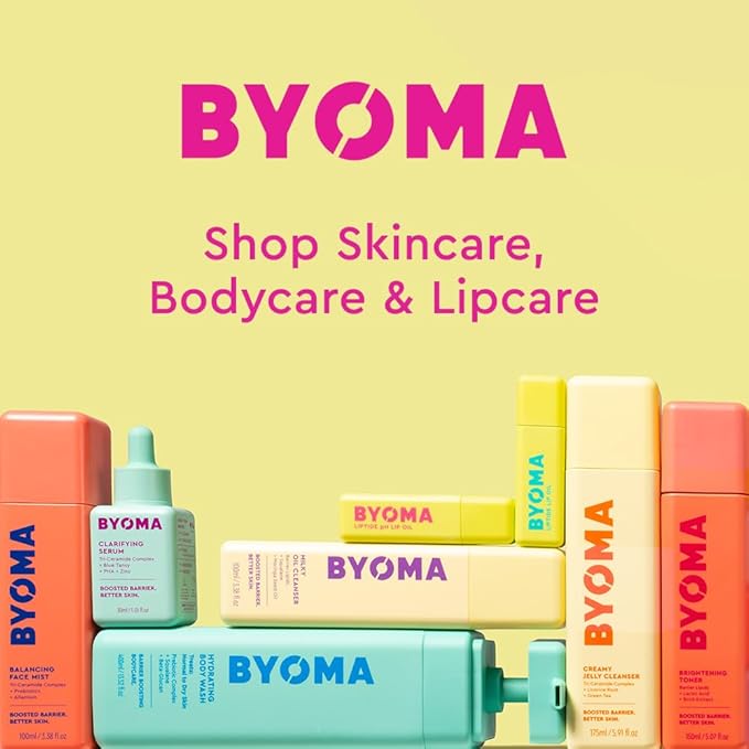 BYOMA Brightening Toner - Gently Exfoliating & Hydrating Facial Treatment with Lipids & Lactic Acid - Alcohol-Free for Barrier Repair - 5.07 Fl. Oz