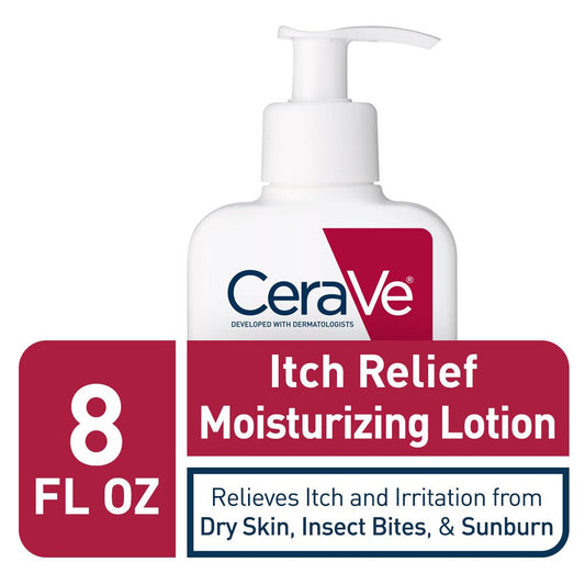 Anti-Itch Moisturizing Lotion with Pramoxine Hydrochloride β Soothing Relief for Itchy, Irritated Skin, Bug Bites, Sunburn & Dryness β Fast-Acting Hydration for Sensitive Skin β 8 fl oz