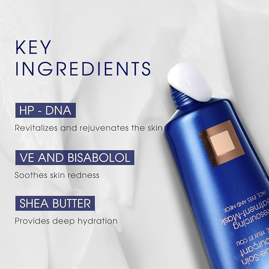 Pier Auge Facial Masks | Douce Aura Face Mask | Overnight Face Mask for Glass Glow Skin -Glowup & Hydrating, Firming and Moisturizing | PDRN Mask| No-Rinse Sleeping Mask 50ml,1.69 fl.oz