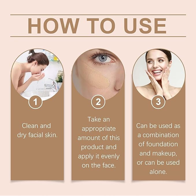 BB Tinted Moisturizer SPF 30, BB Tinted Care Primer, BB Tinted Care Primer with Brush, Full Coverage Light Medium Skin Tone Moisturizing and Smoothing (Natural*1 with Brush)