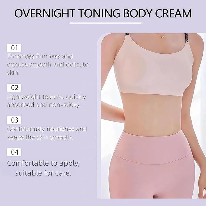 MYCXMZI】 Toning Whip for Women - Belly Firming & Tightening Cream, Body Toning Cream for Stomach, Arms & Thighs, Slimming Moisturizer with Fast Absorbing Formula (1)