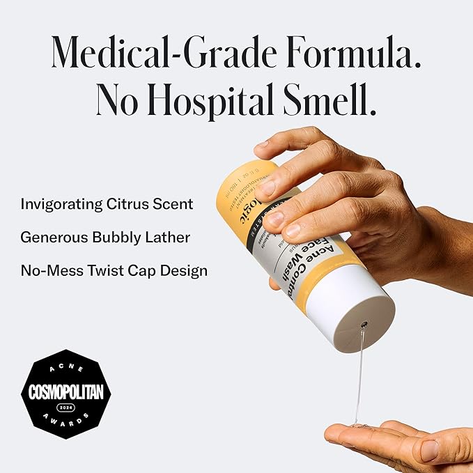 Geologie Clear Skin Face Routine | 3-Piece Kit Includes Exfoliating Cleanser, Repairing PM Moisturizer, Oil Free AM Moisturizer | Daily Routine for Clear, Healthy Skin | Lasts 3 Months