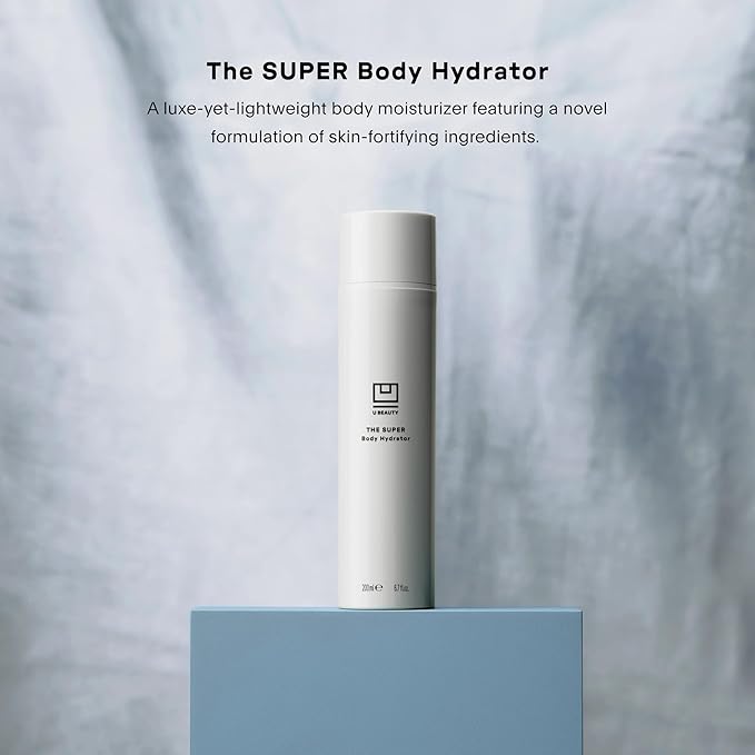 U Beauty The SUPER Body Hydrator - Mega-Dose Hyaluronic Acid Body Moisturizing Cream with Niacinamide and Squalane for Smooth, Bright, and Renewed-Looking Skin For Up To 48 Hours - 6.7 fl oz