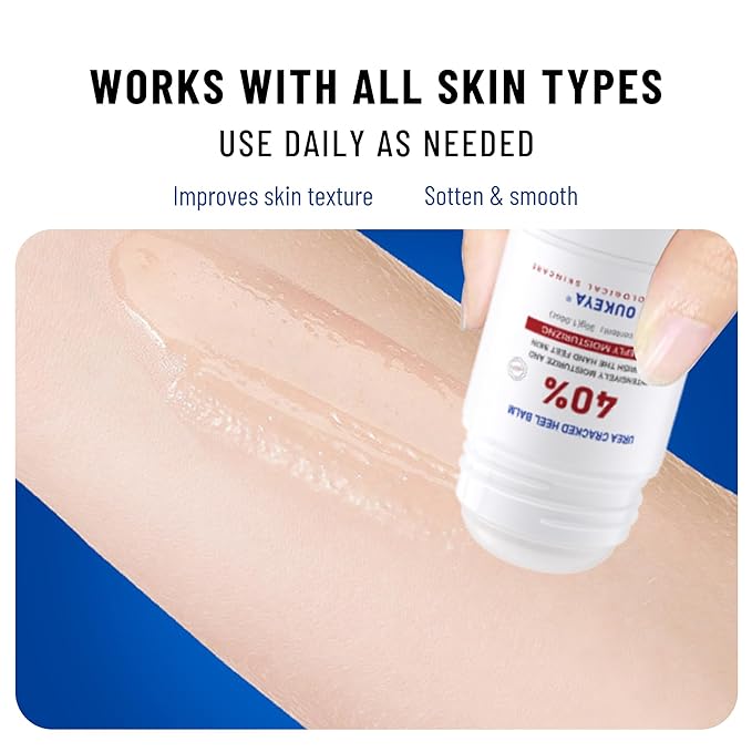OUKEYA Urea Cream Stick 40 Percent,Heel Balm,Urea Hand Cream Stick and Foot Cream Stick for Dry Cracked,Cracked Heel Treatment.Urea Cream 40 Percent for Feet Maximum Strength(2 Pack)