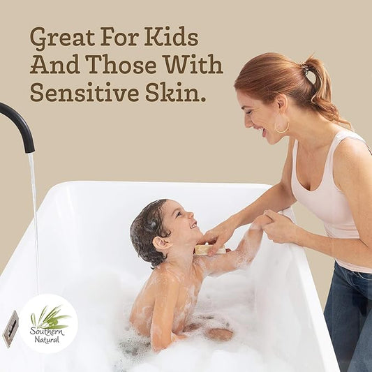 Southern Natural Goat Milk Soap Bar – Unscented Oatmeal & Honey, Castile & Unscented – Handmade for Dry, Sensitive Skin – Face & Body Wash for Men, Women, Kids, Baby – 3 pack (4-4.5 oz)