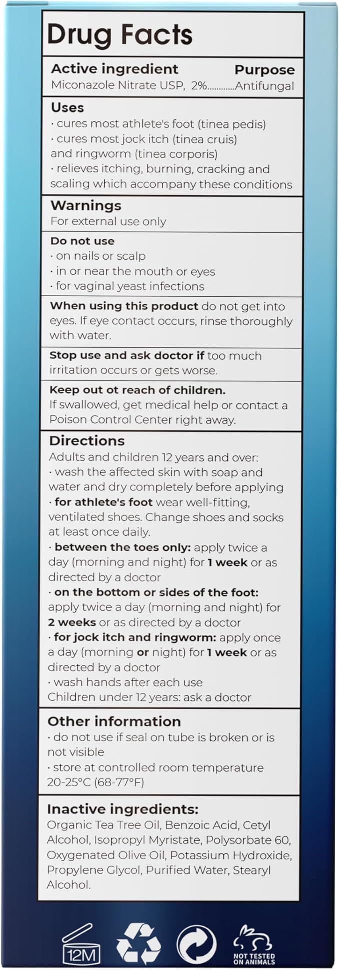 Athleteβs Foot Spray with Tea Tree Oil | Antifungal Treatment for Athleteβs Foot, Jock Itch, Ringworm | Soothes Itchy, Irritated Skin on Feet, Groin & Inner Thighs | Relieves Burning | 120ml