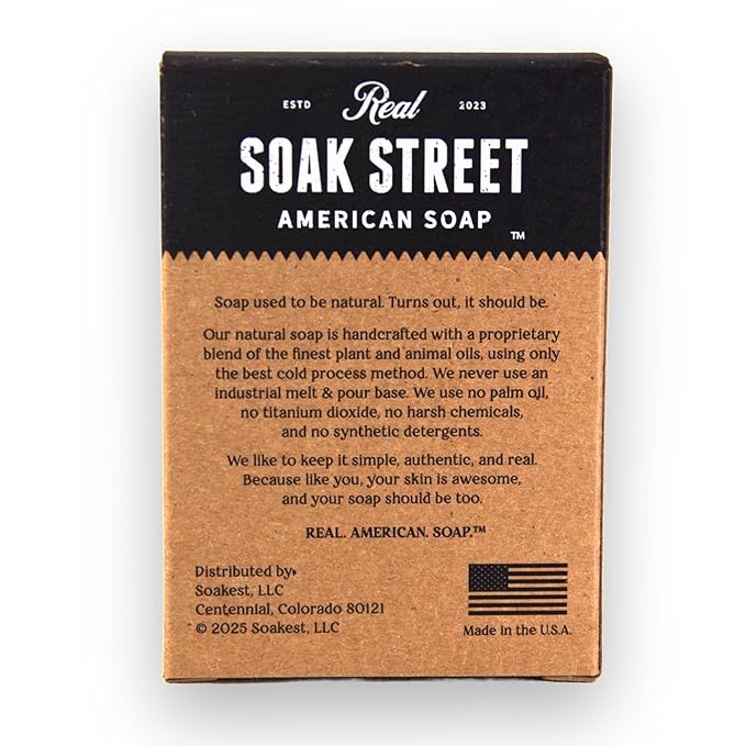 Real American Soap with Activated Charcoal & Tea Tree Oil (3 Pack) – Long-Lasting, Moisturizing Natural Bar Soap with Grass Fed Tallow, Gentle Conditioning Lard, & Coconut Oil – Daily Use