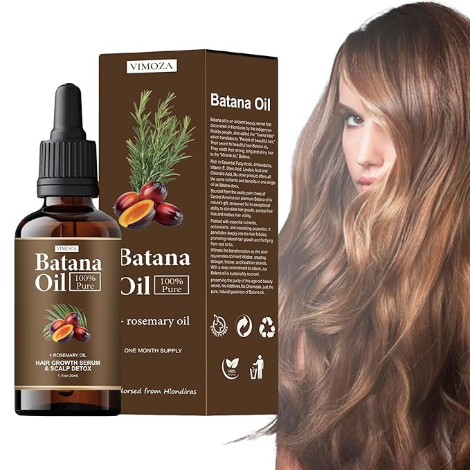 Batana Oil for Hair,Hair Oil with Rosemary for Hair Growth - 100% Organic Batana Oil (1pcs)