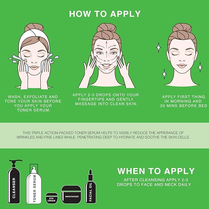 Beaute DE Provence Hydrating Hyaluronic Acid Toner for Face - Facial Setting Spray - Enhanced with Green Tea - Dark Spot Remover - 4 Fl Oz and Aloe Vera