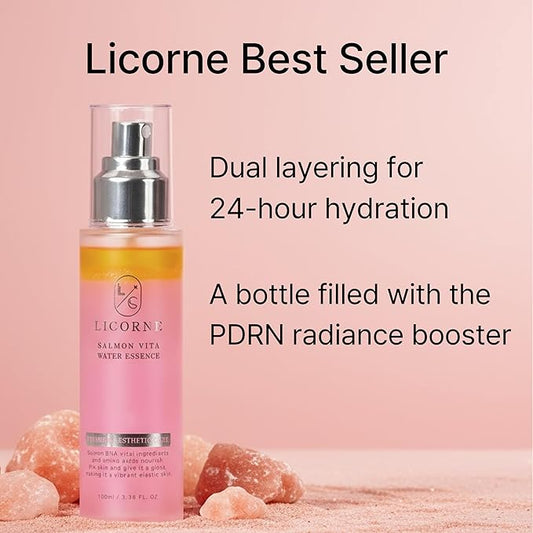 Salmon Vita Water Essence 3.38fl.oz Korean Skincare Face Mist Hydrating Spray