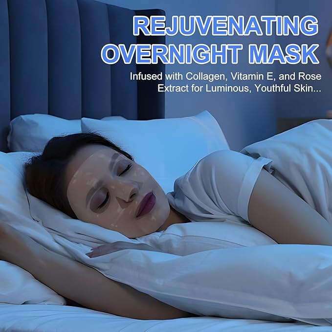 collagen mask,face masks skincare Firming Collagen Mask with Collagen Peptides for Anti-Aging,Facial Hydrogel Masks with low molecular weight collagen for elasticity and moisturizing 12pcs