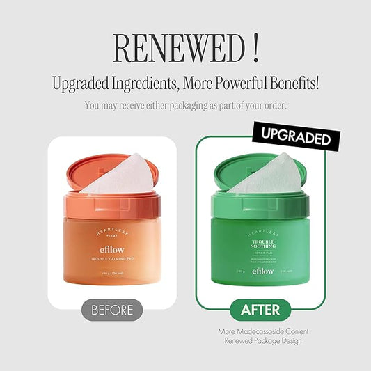 Heartleaf Trouble Soothing Toner Pads | Ultra-Slim Face Pads for Hydration and Calming Skincare, 100 Count, 180g