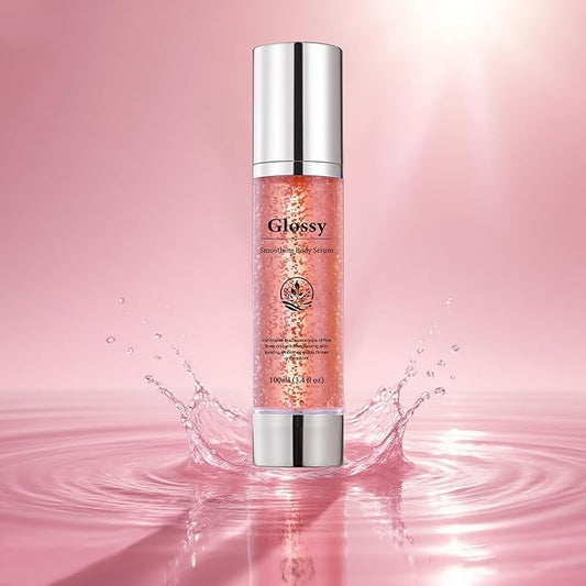 Glossy Anti-Wrinkle & Firming Body Serum - 100ml | Hyaluronic Acid, Vitamin E, Glycerin, Shea Butter, Peptides, Anti-Aging, Hydrating, Skin Plumping