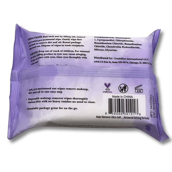 Mivida Hypoallergenic Makeup Remover Wipes with Hyaluronic Acid | Dermatologist-Tested, Biodegradable & Gentle on All Skin Types | Fragrance-Free & Alcohol-Free, 25 Count