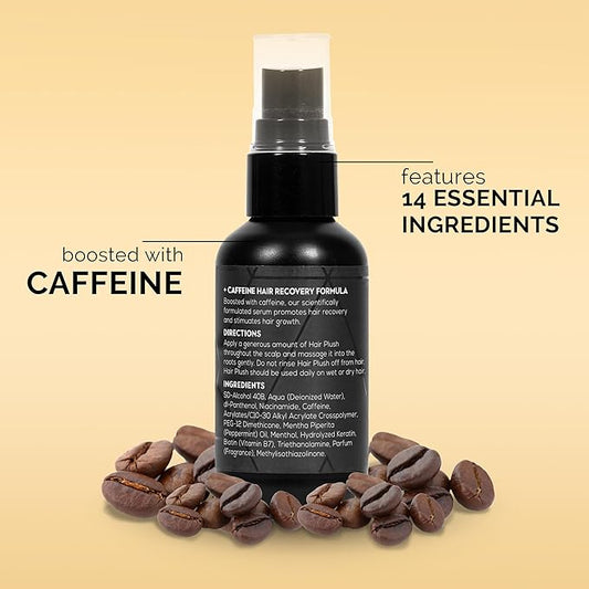 Hair Growth Serum 1.7 fl oz - Anti-Thinning Hair Regrwoth - Hair Loss Treatments for Women and Men made with Biotin, Caffeine, Menthol, Niacinamide - Hair Plush by Ultrax Labs