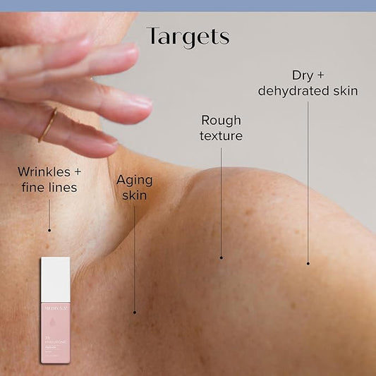 MEDIX 3% Concentrated Hyaluronic Acid Hydrating Gel Body Booster Dry Skin Moisturizer, Anti Aging Skin Care Booster For Restoring Skin Barrier, Wrinkles, Age Spots, & Fine Lines, 1.7 Fl Oz