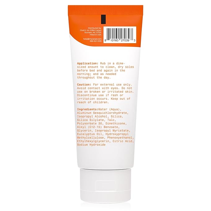 Carpe Sweat Absorbing Foot Lotion, A Dermatologist-Recommended Solution to Stop Sweaty, Smelly feet, Helps Prevent blisters, Great for hyperhidrosis (Pack of Two)