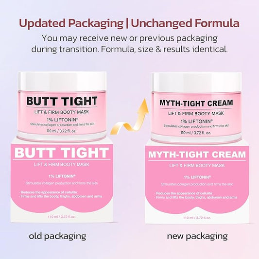 Cellulite Cream, Butt Firming and Lifting Cream - Reduce Cellulite Appearance | Reduce Loose & Stretch Mark Skin Tightening Cream for Body Booty, Legs & Belly Enhances Curves 3.72 fl.oz