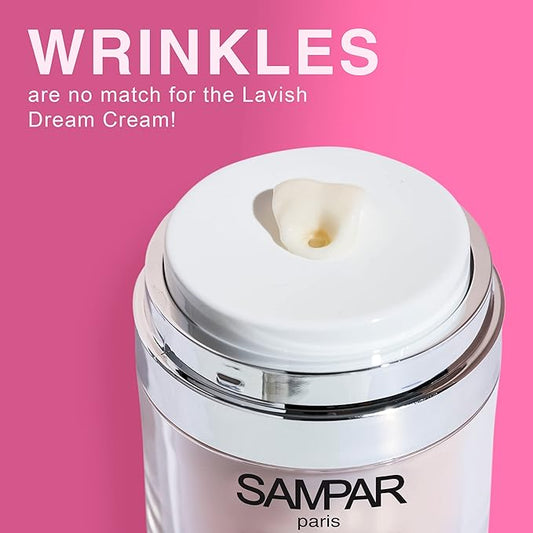 SAMPAR Lavish Dream Cream - Anti-Aging Facial Moisturizer - Daily Moisturizer for Wrinkles & Fine Lines - Hydrating, Protecting, & Restoring Youthful Glow - Improves Skin Texture & Elasticity