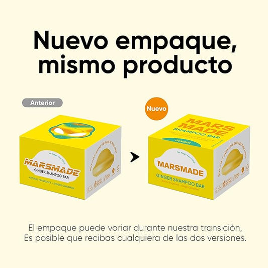 Ginger Shampoo Bar 2.0 - Hydrating & Moisturizing Natural Hair Soap Bar Shampoo for Hair Vitality & Scalp Nourishment - Bathing Soap Solid Shampoo for All Hair Types (120g, 4.23oz)