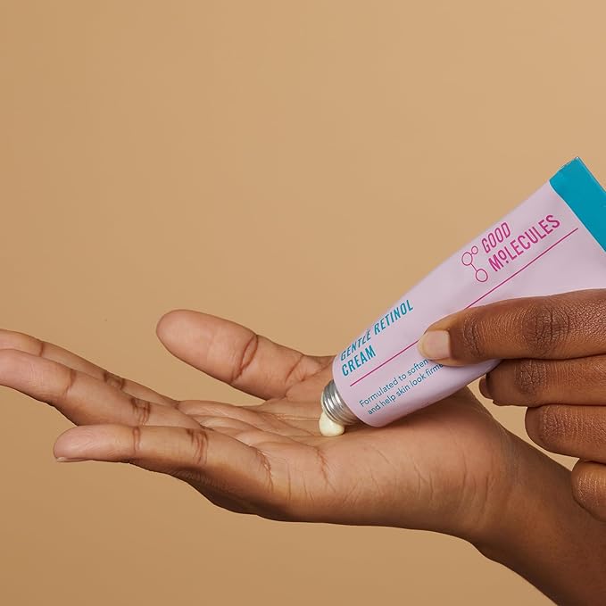 Good Molecules Gentle Retinol Cream - Retinol Night Cream for Collagen Production, Skin Tightening Recipe with Bakuchiol, Anti-Aging Skin Care For Face (Pack of 2)