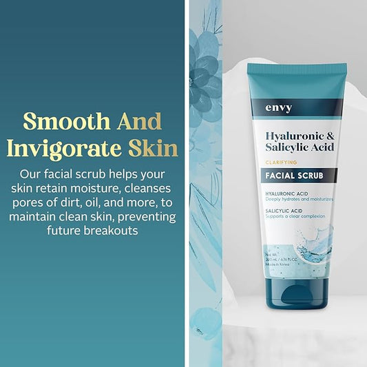 Envy Facial Scrub (Hyaluronic Acid & Salicylic Acid)