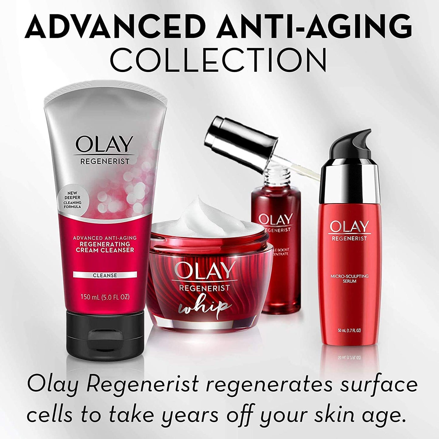 Olay Regenerist Micro-Sculpting Cream with SPF 30 – Anti-Aging Face Moisturizer with Sunscreen for Mature Skin – Hydrating & Firming Wrinkle Cream, Travel Size 0.5 oz