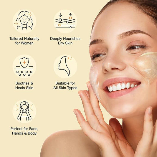 Vigority Beef Tallow and Honey Balm: Organic Grass Fed Whipped Beef Tallow for Skin - Beef Tallow Face Moisturizer Infused with Manuka Honey, Beeswax and Olive Oil - 2 oz, Unscented