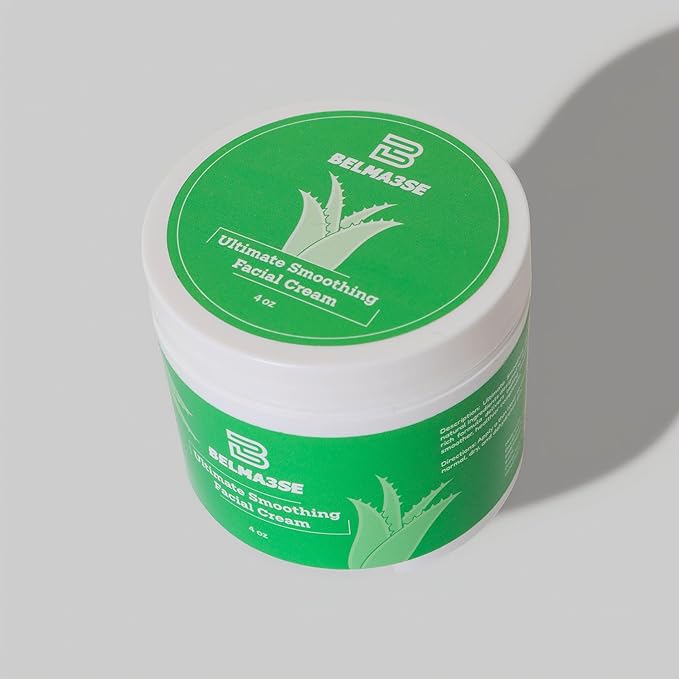 Ultimate Smoothing Facial Cream – Hydrating Anti-Aging Moisturizer with Aloe Vera, Coconut Oil, Cucumber Extracts, Glycolic & Lactic Acid & Vitamin E – Nourishing & Exfoliating Face Cream