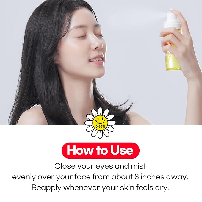 Vitamin C Glow Serum Mist, Hydrating & Brightening Facial Mist with Jeju Green Tangerine, Niacinamide, Hypoallergenic, 2.7 fl.oz