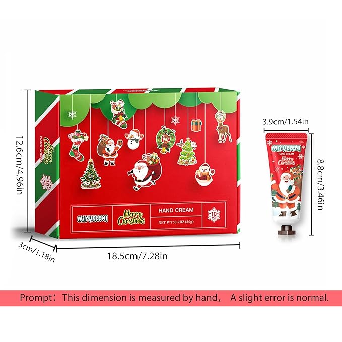 10 Pack Christmas Hand Lotion Gifts Set,Moisturizing Hand Cream for Women, Moms & Coworkers,Mini Travel Size Holiday Gifts, Stocking Stuffers & Bulk Gifts for Christmas Appreciation 20ml