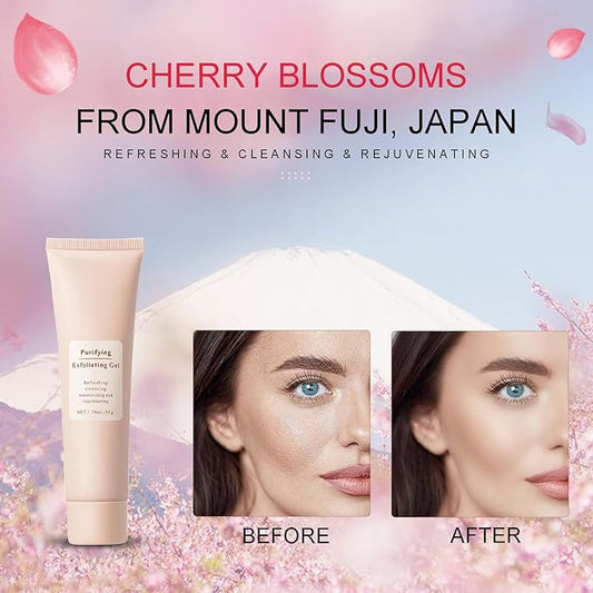 Purifying Exfoliating Gel, Face Exfoliator Gel for the Whole Body, Gentle Gentle Exfoliating for Face Deep Cleansing, Cleans Dirt & Oils for Dry, Oil, Sensitive Skin Types