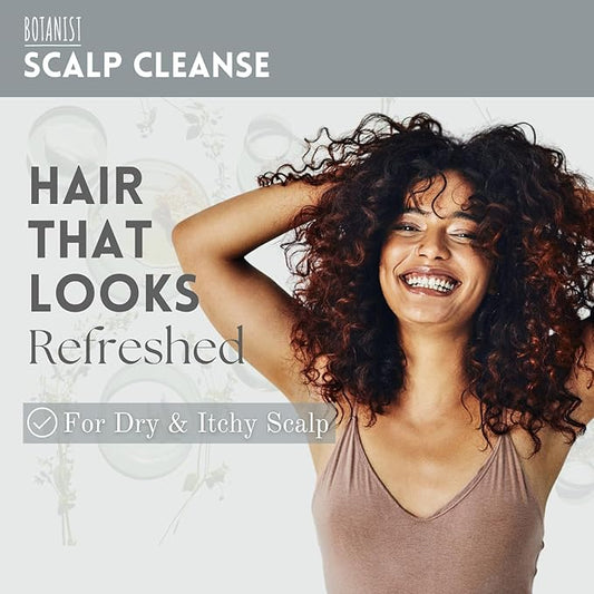 Botanist Keratin Hair Treatment for Women & Men, Itchy Scalp Treatment by Shea Butter, Glycerin, Vitamin E & Lecithin, Organic Conditioner by Japan, Sulfate Free, GRAPEFRUIT & SAGE, 16.2 Fl Oz