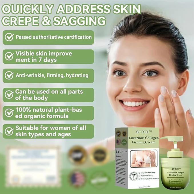 STDEI Luxurious Collagen Firming Cream,Advanced Firming Cream, Skin Tightening, Deep Moisturizing, For All Areas of the Body (2)