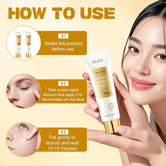 2pc Instant Face Lift Cream – Conspicuous Wrinkle Cream & Anti Wrinkle Skin – Firming Serum for Face & Body, Anti-Aging Eye Cream