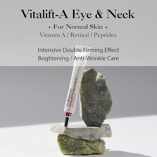Dr.Different VITALIFT-A Eye&Neck Retinal 0.025%, Anti-aging and Anti-wrinkle Eye Cream for delicate care with Vita A, K-Skincare made by Korean Dermatologist, 0.7oz