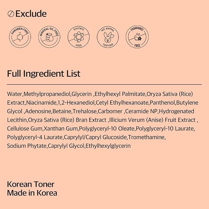 Rice Glow Bubble Toner 3.38 fl oz - Hydrating Milky Toner for Sensitive and Dry Skin, with Niacinamide and Rice Extract to Support Radiant Skin, Easy-to-Carry Size for Daily Korean Skincare Routine