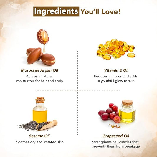 Botanic Hearth Argan Hair Oil for Adult Hydration, Nourishing, Strengthening, Curly, Frizzy, Dry, Damaged Hair, Non-GMO Verified, 4 fl oz, 1 Count