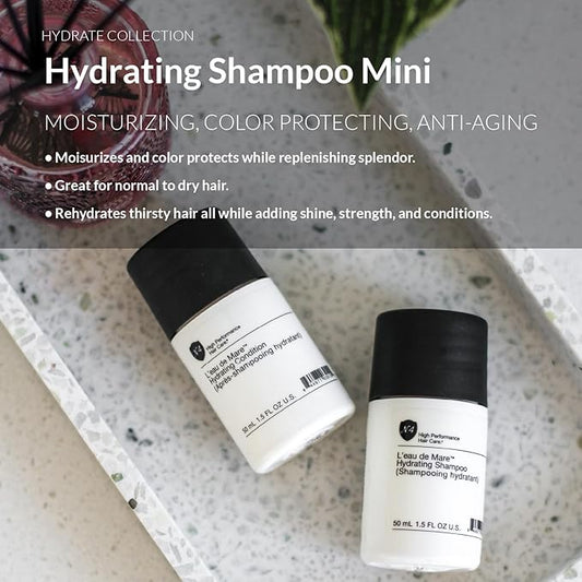 Number 4 Mini Hydrating Shampoo, Travel Size Shampoo for Women and Men. Sulfate, Gluten, & Paraben Free. Moisturizing & Color Protecting, 1.5 oz