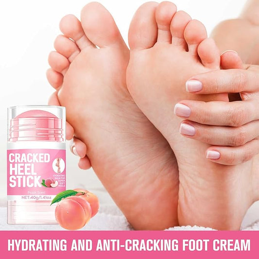 2PCS 60% Urea Hydrating and Anti-Cracking Foot Cream,2025 Upgraded Hand and Foot Cream Urea Moisturizer,Hydrates Dry and Cracked Feet and Hand (1.41 Ounce, Peach)