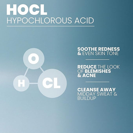 Hypochlorous Acid Spray for Face, Skin, and Body – HOCl Facial Mist Toner, Hydrating Cleanser for Acne, Eczema, Rosacea, Eyelids, Pets, Workout, Baby, Back, Redness, Sensitive Care Spray - 8 oz.