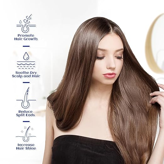 HIQILI 473ML Jojoba Oil Organic for Hair Growth, Skin, Face, Nails, 100% Pure Cold Pressed, Carrier Oil for Essential Oils Mixing, Included Roller Bottle - 16 Fl Oz