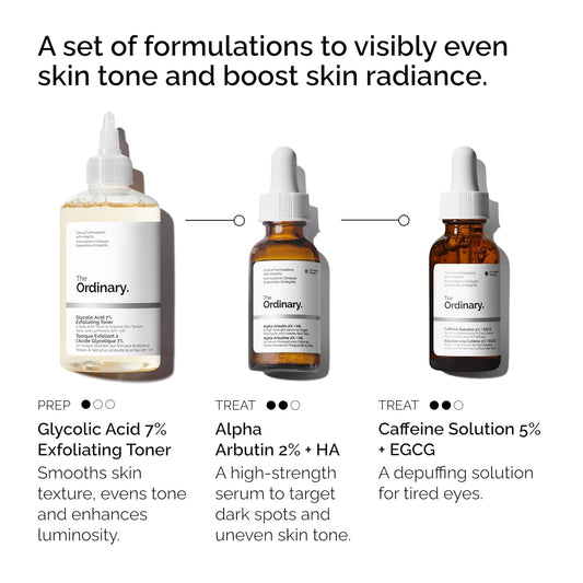 The Ordinary Bright Set β 3-Step Radiance Skincare Kit β¨πΏ