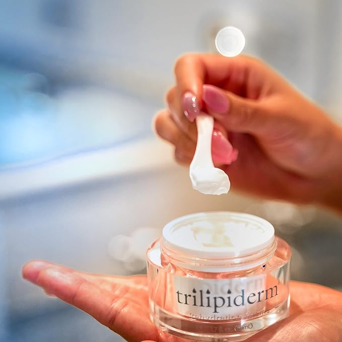 Trilipiderm Rehydration Night Crème W/Hyaluronic Acid, Vitamins A, C, E & Medyssinnian Lipid, Anti Aging Facial Night Cream Moisturizer for Face & Neck, Anti Wrinkle Cream for Men & Women, 1.7 Fl Oz