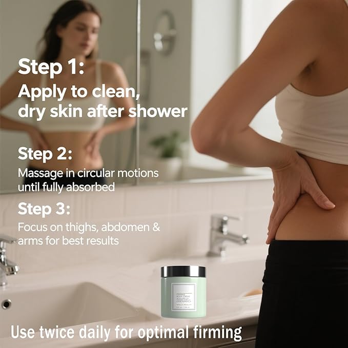 Champagne Body Firming Cream, Firming Body Cream with Luxe-Lift Complex, Lift & Tightening Champagne Body Cream to Visibly Reduce Crepey Skin on Arms & Legs, Intensely Hydrates for Silky Smooth Skin