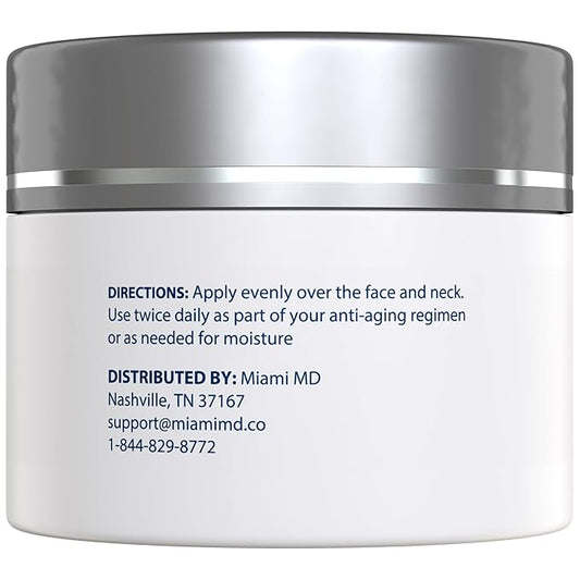 MiamiMD Age-Defying Lift & Firm Cream - Anti Aging and Skin Firming For All Types - Paraben Free - Fragrance Free Cruelty Free BHA Free 50 ml (1.7oz) - 6 PACK