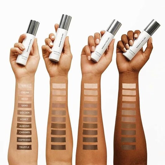 RODAN + FIELDS Radiant Defense Perfecting Liquid SPF 30 - Beige, 50 mL, 4-in-1 Makeup & Skin Care Beauty Solution, Face Sunscreen, Moisturizer, Light Foundation