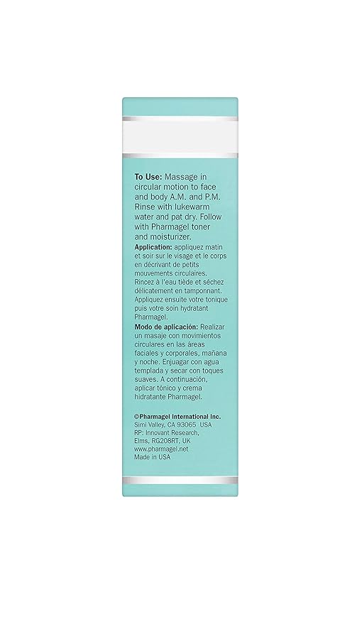 Pharmagel Fleur-5 Plus Antioxidant Gentle Cleansing Bar | Natural Daily Bath and Face Wash Soap | Deep Cleaning Soap for Sensitive Skin - 5.3 oz