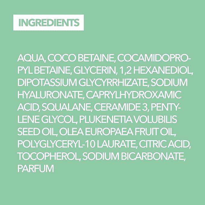 Élixir Intense - Nourishing Cleansing Foam - Hydrating & Brightening - With Hyaluronic Acid & Squalene - Gentle, Moisturizing, Firming & Revitalizing - Day/Night Facial Cleanser - 1.69oz